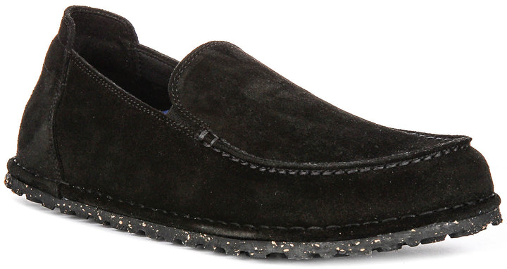 Birkenstock Utti Shoes | Black suede leather for Men and Women - Regular Fit