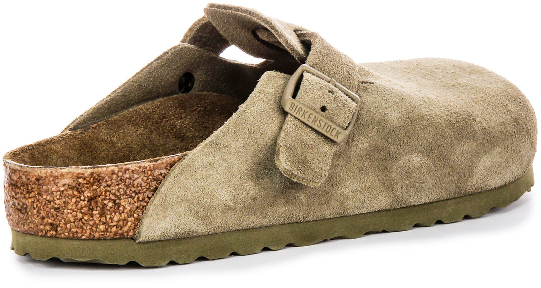 Birkenstock Boston Clogs | Khaki Birko-Flor for Men and Women